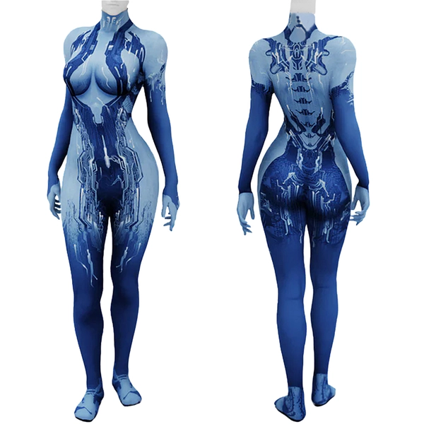 Halo Girl Cortana Bodysuit Costume Cosplay Suit For Kids Adult Unibuyplus