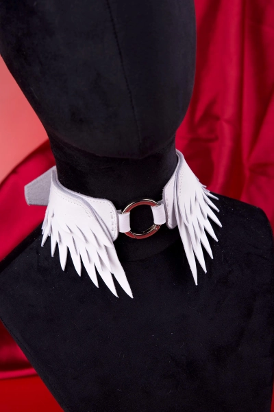Made to order! White collar with wings