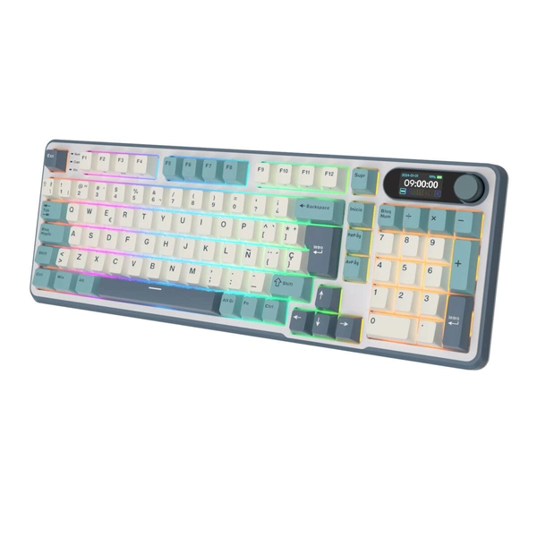  Teclado Mecánico Inalámbrico Royal Kludge RK S98 Light Cloud, 96%, Español | SP Digital