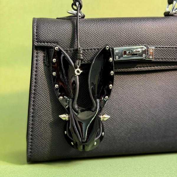 Bunny Leather Bag Charm