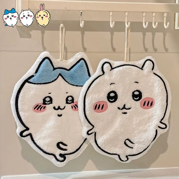 Toalla de Mano Colgante Chiikawa, Súper Absorbente y Anti-Rasguños, con Diseño de Hachiware y Usagi, para Niños, Cocina y Baño - AliExpress 26