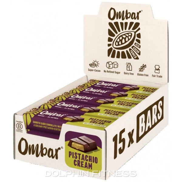 Ombar Pistachio Cream Chocolate Bar (15 x 42g)