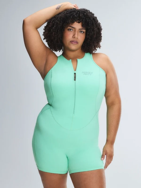 Running Hot Zip-Up Romper