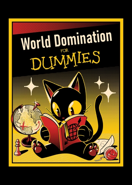Displate - 'World Domination For Dummies' Poster, picture, metal print, paint by Tobias Fonseca