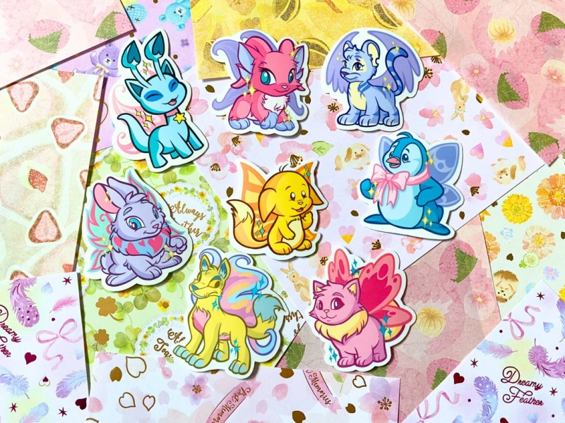 Neopets Faerie Vinyl Stickers: Pastel Waterproof Laptop Decals - Etsy Canada