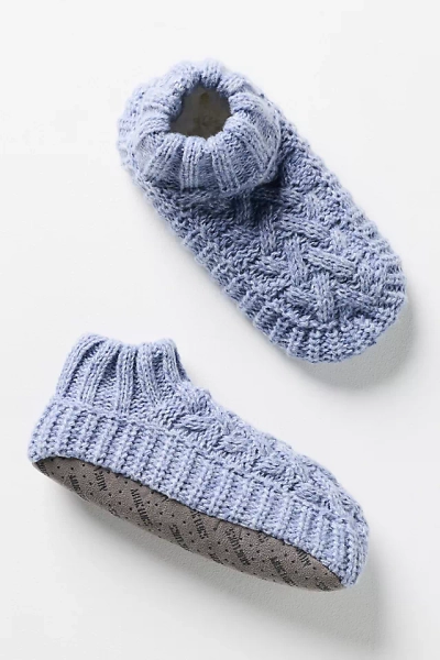 MUK LUKS Cable-Knit Slipper Booties