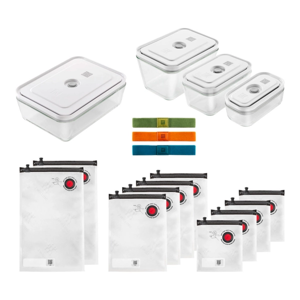 ZWILLING VACUUM ACCESSORY SET, GLASS, 17PC