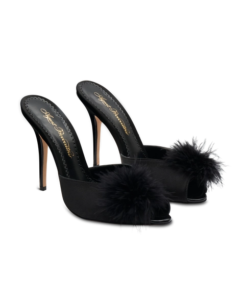 Allegrah Mule in Black | By Agent Provocateur All Accessories