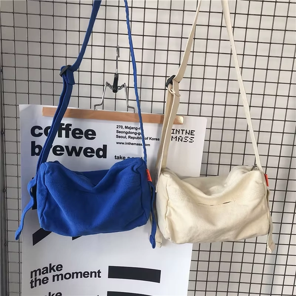 canvas women's shoulder bag