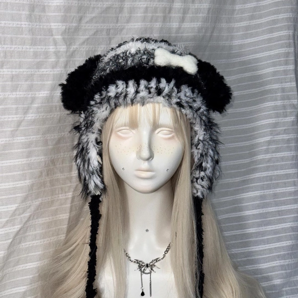 Handmade Crochet Puppy Ear Hat - Cozy Adjustable With Detachable Bone - Etsy