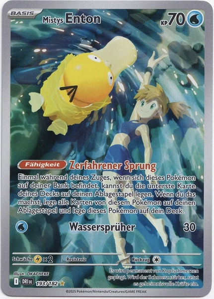 Pokémon Mistys Enton Illustraton Rare Ewige Rivalen 193/182 NM Deutsch