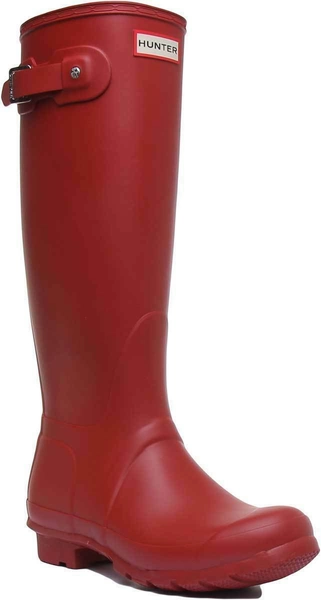 Hunter Womens Original Wellington Boots Welly Military Red