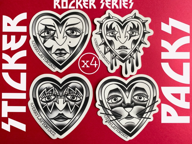KISS stickers,KISS sticker Packs,KISS Collectable,Rock and Roll stickers