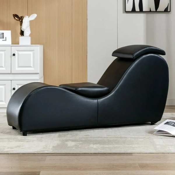 Mjkone Vegan Leather Chaise Lounge & Reviews | Wayfair