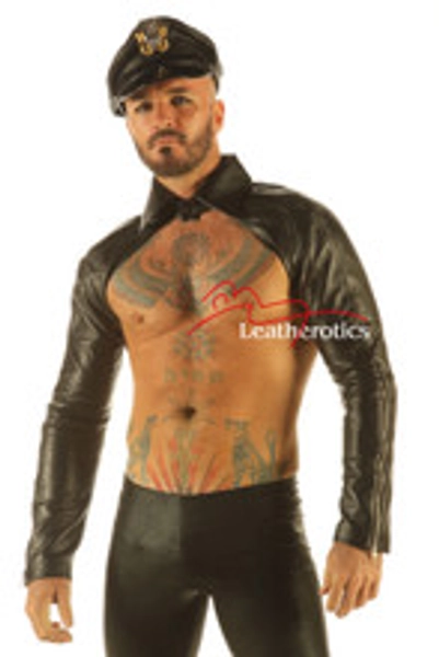 Leather Collar with Sleeves