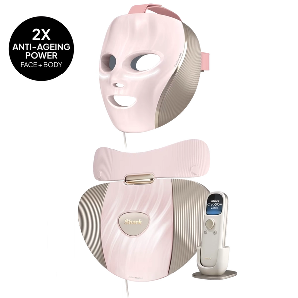 Shark CryoGlow Clinic LED Face + Body System - Rose Gold