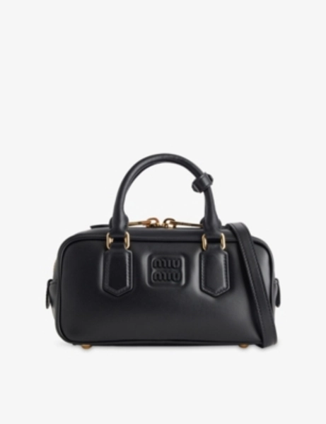 Arcadie Leather Top Handle Bag