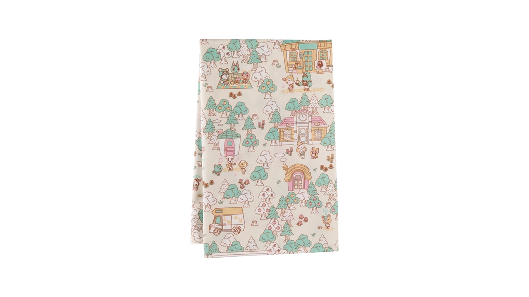 Animal Crossing™ Fall Tea Towel - Green/Pink - Nintendo Official Site