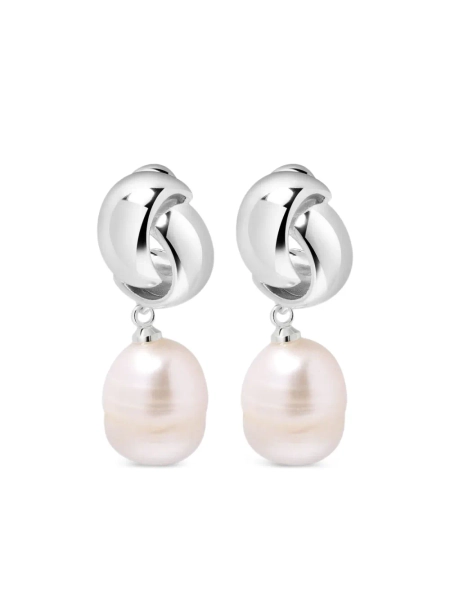 Nialaya Jewelry: Pearl Knot Earrings