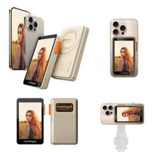 NINIEKAYAA XQ07 Handheld/XQ08 Magnetic Phone Rear Selfie Screen, Travel Selfie Same Screen Vlog Shooting Phone Display Screen Self Media Device Smartphone Camera Accessories Portable Selfie Accessory Mobile Phone Accessory Cellphone Accessories