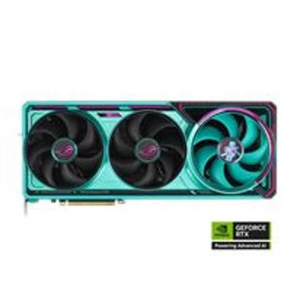 ASUS NVIDIA GeForce RTX 5080 ROG Astral Hatsune Miku Edition Overclocked Triple Fan 16GB GDDR7 PCIe 5.0 Graphics Card