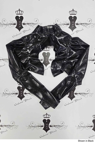 R1676 Ego Fabulosa Latex Bolero. Sizes still available: UK 12