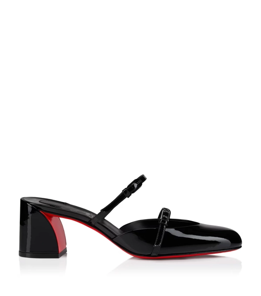 Christian Louboutin Jane Nina Patent Leather Heeled Mules 