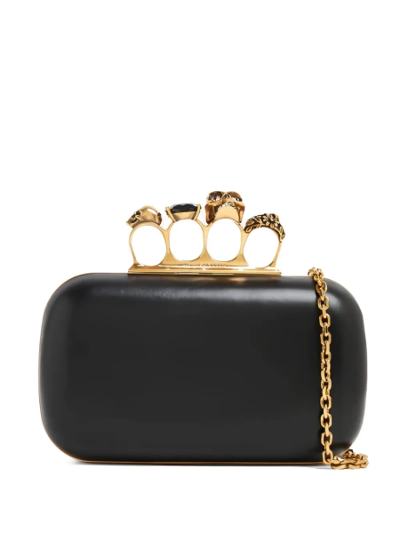 Alexander McQueen Knuckle clutch bag - Black One Size
