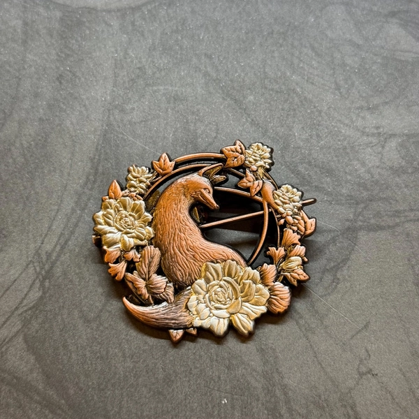 Silent Hill Hinako Fox Enamel Brooch Metal Pin, Silent Hill Game Cosplay Inspired Pin, Hinako Cosplay Fandom Pin Badge