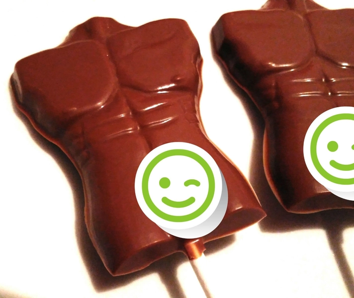 Male Torso Lolly 40g - Milk Chocolate