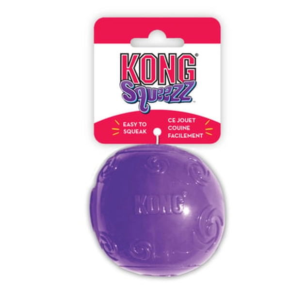KONG Squeezz Ball Dog Toy - Squeaker (COLOR VARIES), Size: Medium | Plastic PetSmart