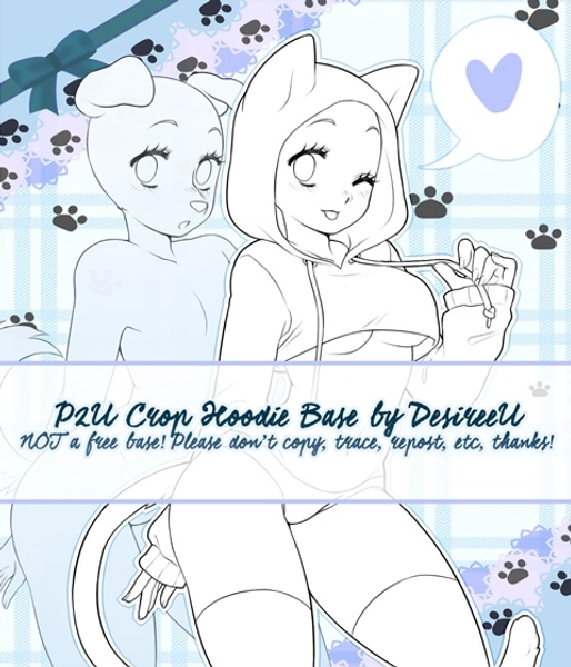 P2U Crop Hoodie Base