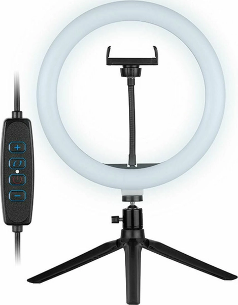 Tracer Led Ring Lamp with Mini Tripod TRAOSW46747 Ring Light 26cm 2700 - 7000K