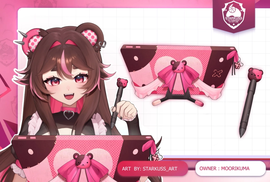 Custom Vtuber Drawing Tablet Asset