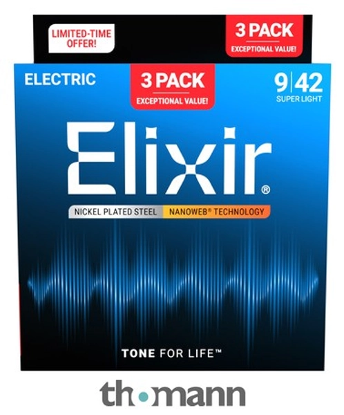 Elixir Nanoweb Super Light 3P
