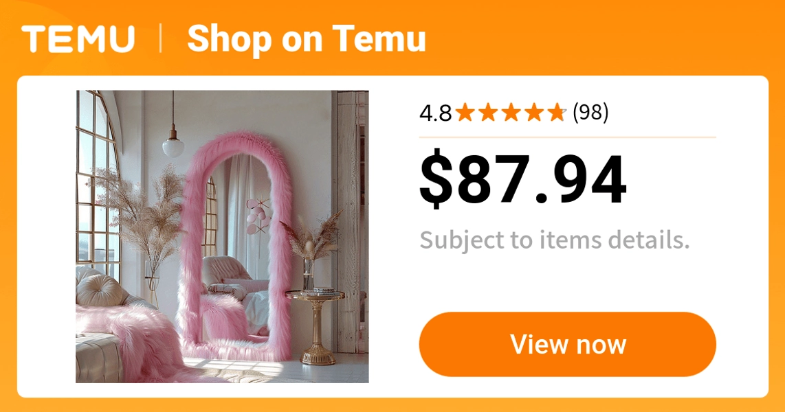 24 x63  chic pink faux fur framed 