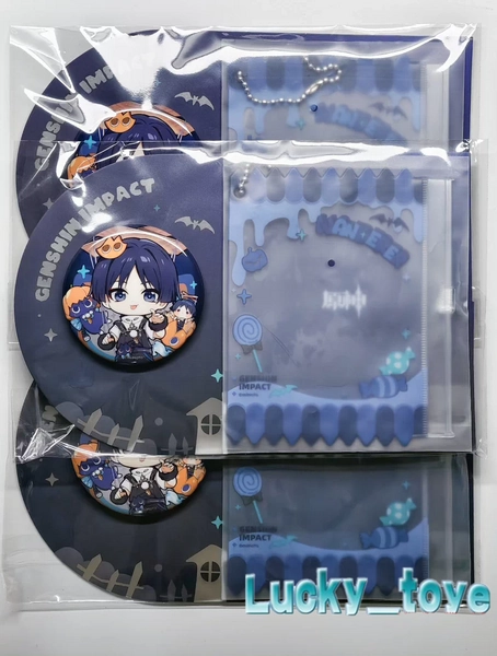 Wanderer Button Badge & Case Set | Genshin Impact