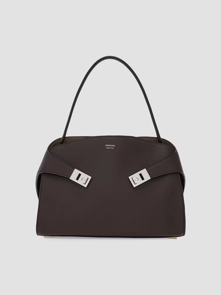 Hug Medium Leather Top Handle Bag