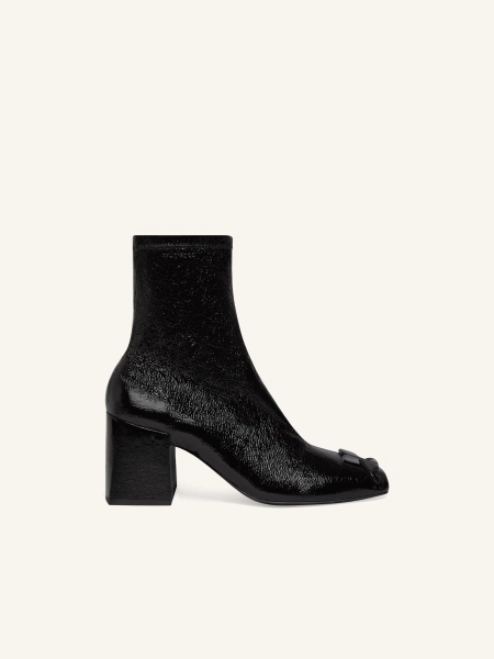 REEDITION VINYL ANKLE BOOTS