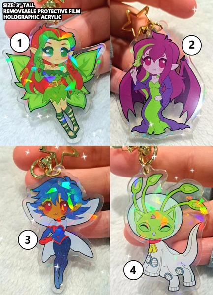Neopets Holographic Acrylic Keychains / Charms - Etsy