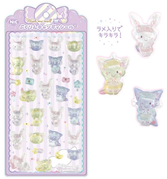 Wish me mell Pukurin Candy Sticker Pajama Party(Pre-order)