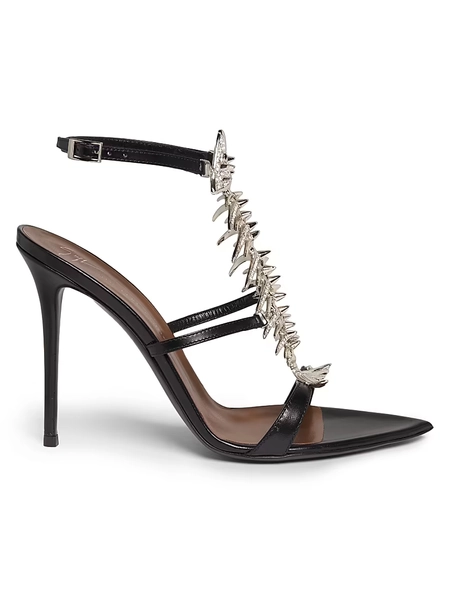 Embellished Fishbone 100MM Stiletto Sandals