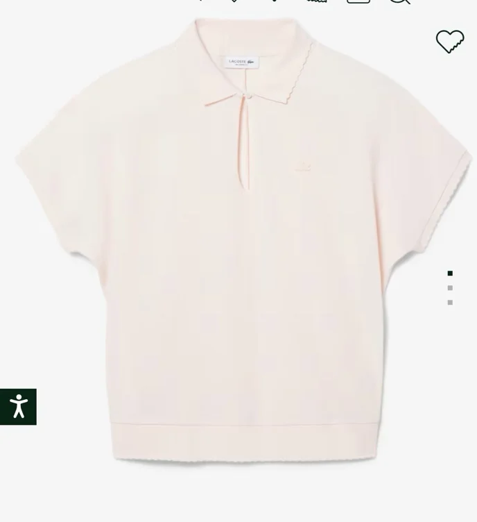 Polo Piqué fluide festonné relaxed fit