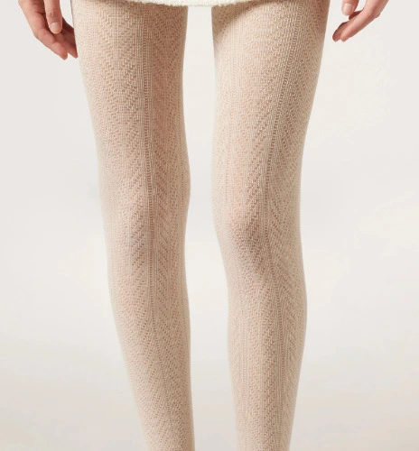 Tights with cashmere
