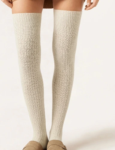 Knee-High Cashmere Socks