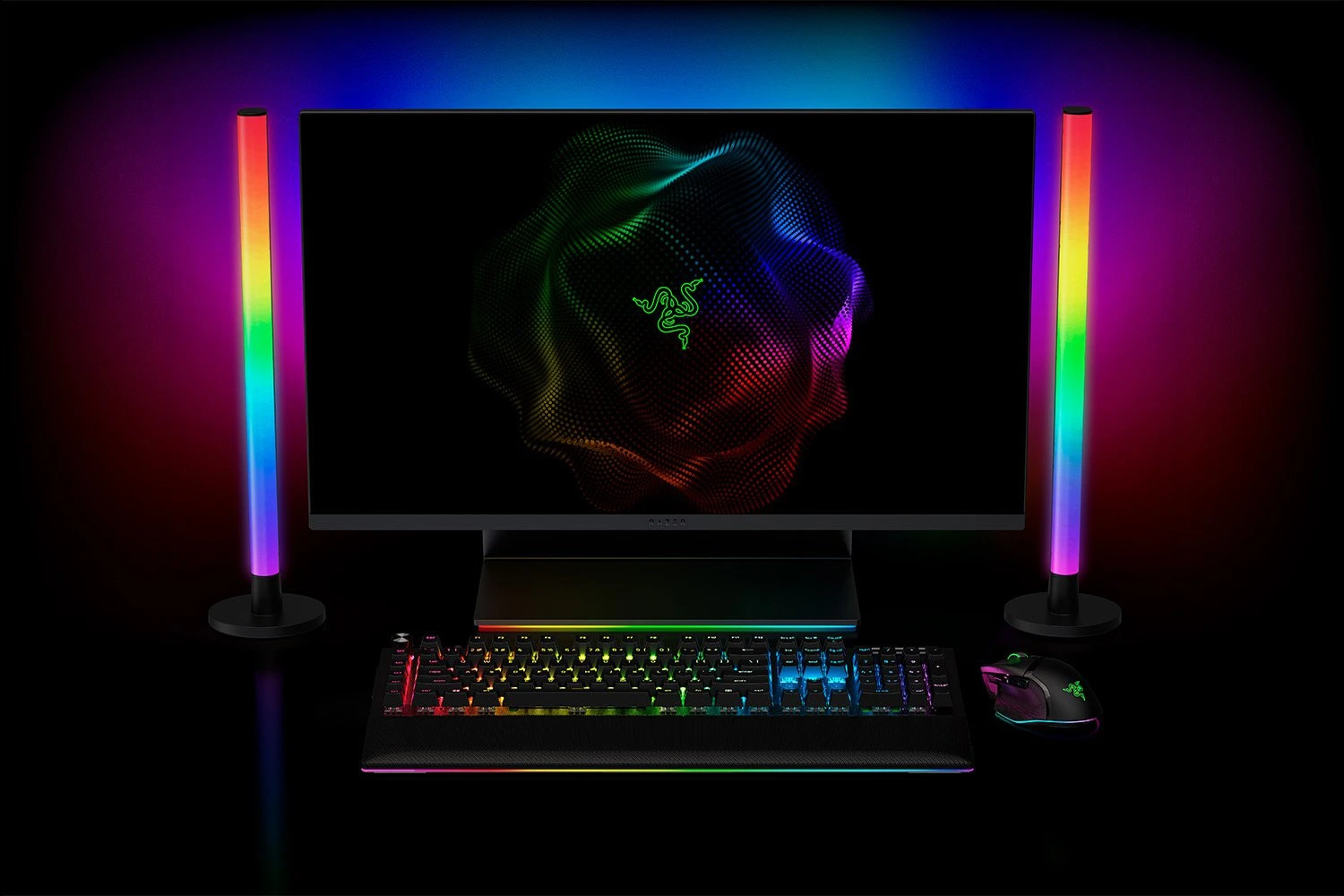 Razer Aether Standing Light Bars: Dual-Sided Lighting Solution | Razer United States