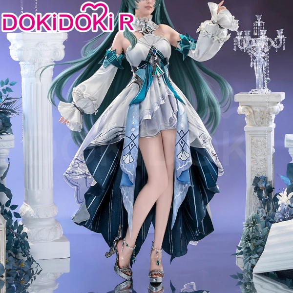【Size XS-2XL】DokiDoki-R Game Genshin Impact Cosplay Vodyanitsa Costume Snezhnaya - Costume Only-XS-Order Processing Time Refer to Description Page