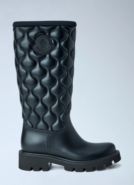 Moncler Kickstream Rain Boots - Woman Boots Black Eu - 40 40