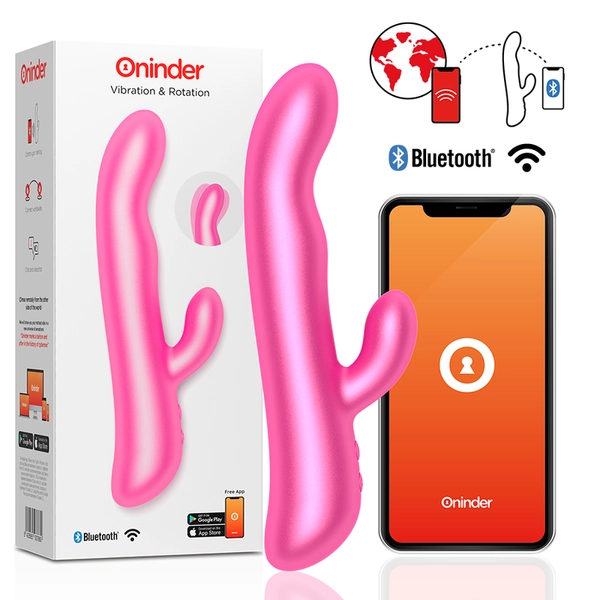 ONINDER - OSLO VIBRATION &amp; ROTATION BLACK - FREE APP - ROSA