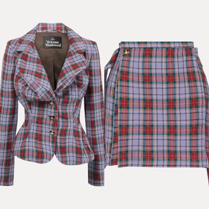 Vivienne Westwood Drunken Jacket + Megan Kilt Set